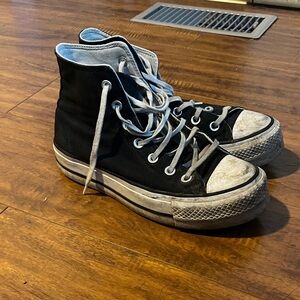 Black High-Top Sneakers